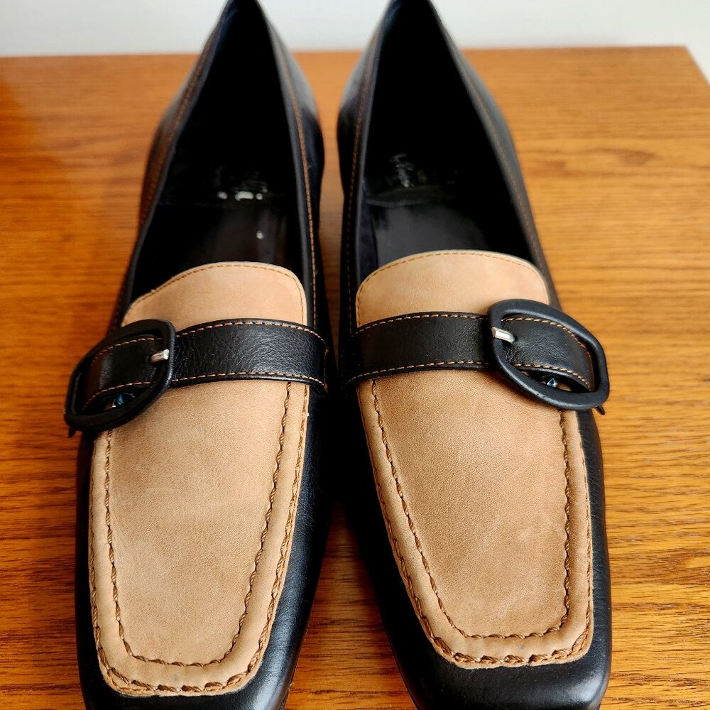 INGLEDEW'S BY RANGONI WONEN'S  LEATHER LOAFERS SIZE 8.5 MADE IN ITALY